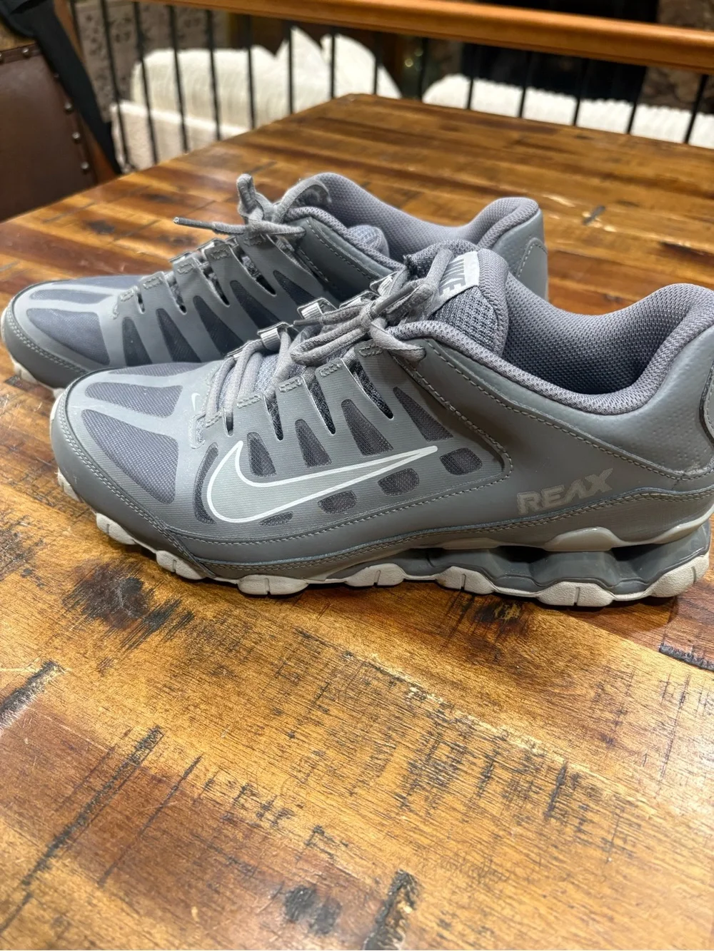 Nike Men’s Grey Reax 8 TR Running Shoes